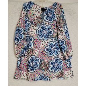 Hanna Andersson Floral Dress Shirt Size 120 (US 6-7) Geometric Girls 1234